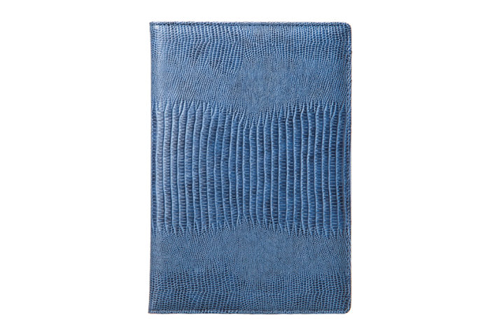 Qble_alligator-bonded-leather_memo-pad_blue_front